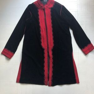 Velvet Moroccan Embroidered Jacket - NEVER WORN